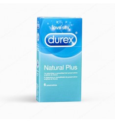 Preservativos Durex Natural Plus 6 uds.