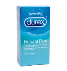 Preservativos Durex Natural Plus 12 uds.